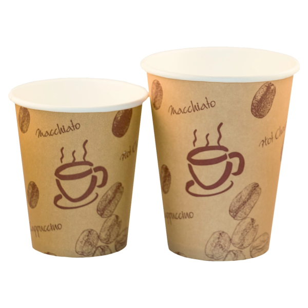 Kaffeebecher 200-300 ml, mit motiv und hinweis