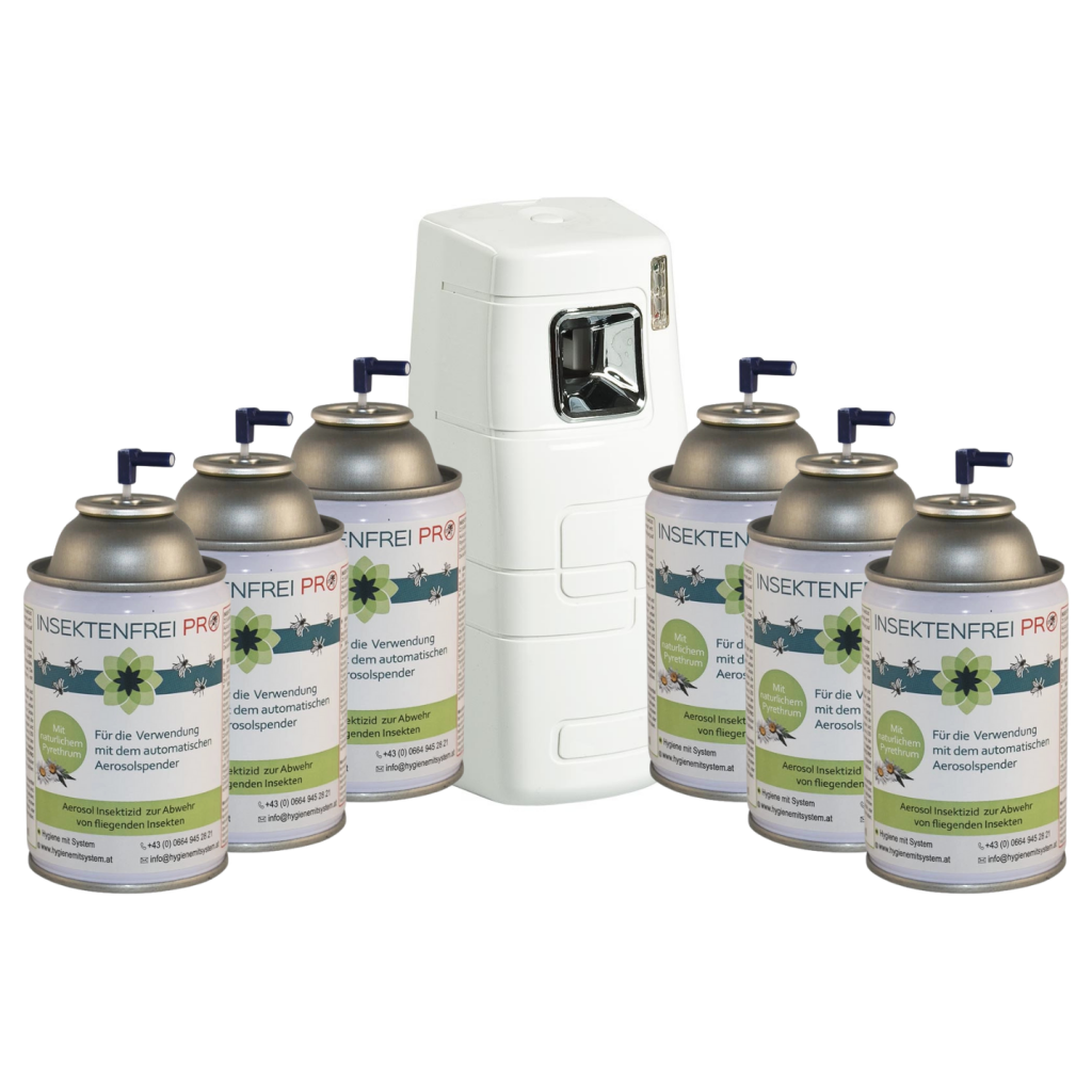 Fliegenspray Insektenfrei Pro Dosen und Spender