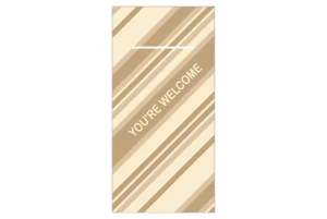 Mank Pocket-Napkins "YOU´RE WELCOME", braun