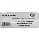 Mehrzweckbeutel PE, transparent, 33 Liter, 30 Stk. x 20 Rollen