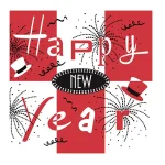 Airlaid Napkins New Year's Eve "Happy New Year" 50 pcs./pack