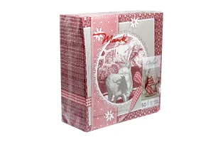 Airlaid Servietten FINN rot 40 x 40cm 50 Stk.Pck.