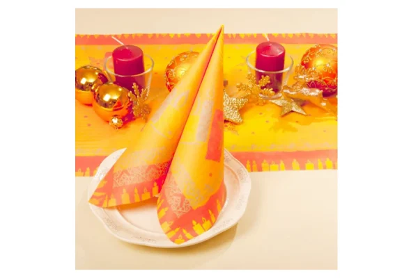 Airlaid Servietten Weihnachten 40x40 cm CANDLE deko