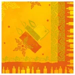 Airlaid Servietten Weihnachten 40x40 cm CANDLE terracotta