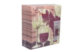 Airlaid Servietten Weinmotiv LA BODEGA 40 x 40cm, 50 Stk.