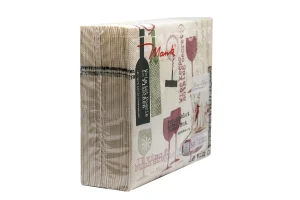 Servietten Weinmotiv BON