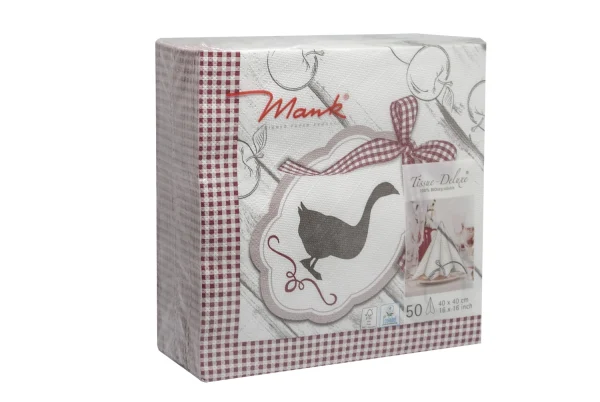 Tissue Deluxe Servietten GÄNSE ESSEN 4-lagig, 50 Stk. Pck.