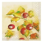 Tissue Deluxe Servietten KASTANIE, 40x40 cm, 1/4-Falz 50Stk./ Pck.