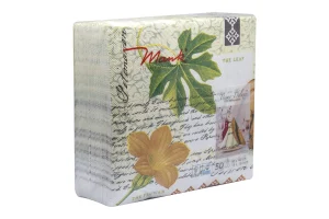 Tissue Napkins Deluxe LUCA 40 x 40 cm, 4-ply 50 pcs./pack - Image 4