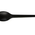 Bio Disposable Spoon Black Compostable, 16.5 cm, 50 pcs.