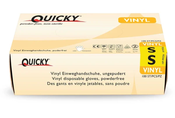 Einweghandschuhe Vinyl Quicky, Größe S, 100 Stück