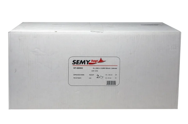 SemyTop Napkins made of Bright White Cellulose, 2-Ply, 2,000 pieces - Image 2