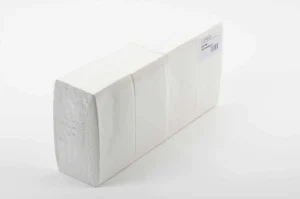 Tafelserviette hochweiß Funny, Buchfalz, hochweiß, 2lagig, 33x33cm