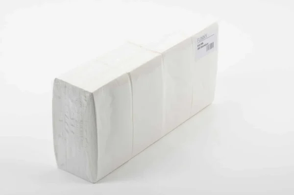 Tafelserviette hochweiß Funny, Buchfalz, hochweiß, 2lagig, 33x33cm