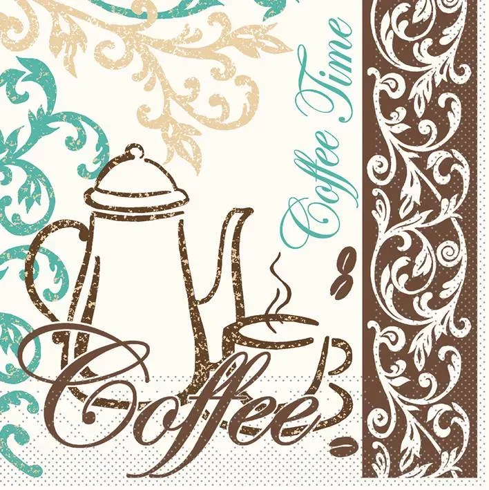 Tissue-Serviette 33x33 cm COFFEE/TEA