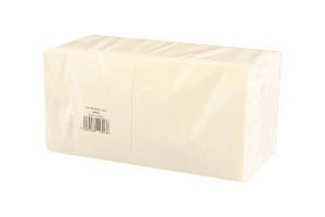 Cocktailservietten creme, Funny 24x24cm, 2-lagig