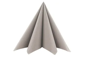 Mank Servietten Basic Beige Grey Linclass 40 x 40 cm 1/4-Falz, 50 Stk.