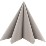 Mank Servietten Basic Beige Grey Linclass 40 x 40 cm 1/4-Falz, 50 Stk.