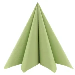 Mank Servietten Basic OLIV 40 x 40 cm 1/4-Falz aus Linclass, 50 Stk.