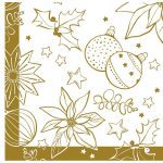 Linclass Serviette MILAN WEISS 40 x 40 cm 50 Stk