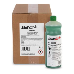 SemyTOP Fensterseife Konzentrat, Karton mit 6 x 1 L Flaschen