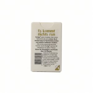 Smidge Insektenschutz-Spray 18 ml, Rückseite mit Anwendungshinweisen und Inhaltsangabe