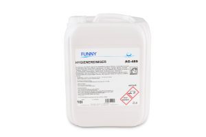 Funny Hygienereiniger, 10-Liter-Kanister, Flächenreiniger für wasserfeste Oberflächen, AG-489