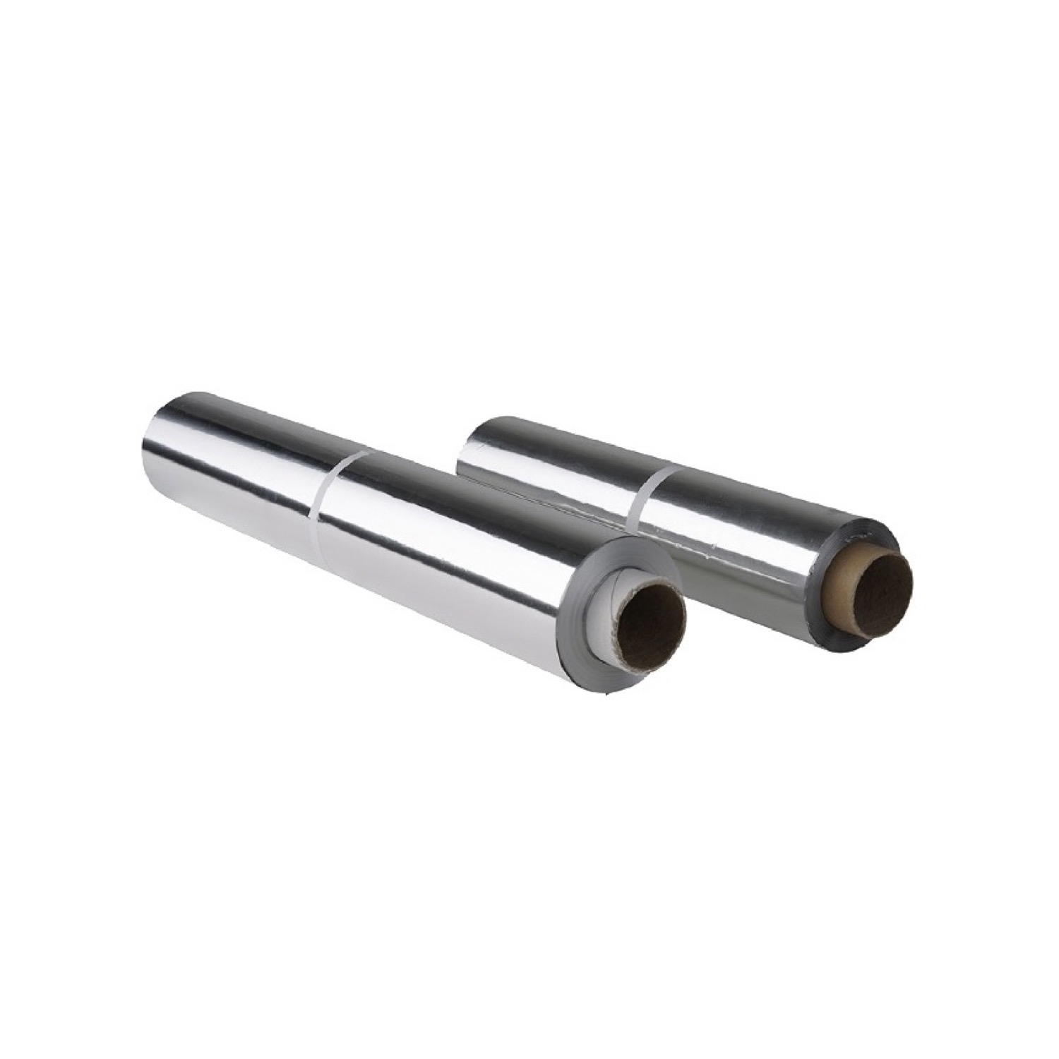 GMZ Aluminiumfolie, zwei silberne Folienrollen 30 cm, Gastro-Qualität