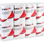 SEMY top Küchenrolle 2-lagig hochweiß, Verpackungseinheit 24 x 2 Rollen, ST-88066
