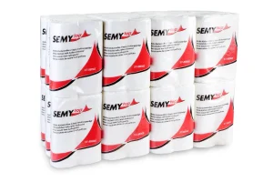 SEMY top Küchenrolle 2-lagig hochweiß, Verpackungseinheit 24 x 2 Rollen, ST-88066