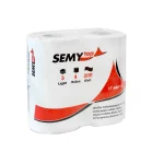 SEMY top Toilettenpapier 3-lagig hochweiß, 4er-Pack ST-88011, 200 Blatt