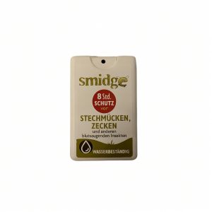 Smidge Insektenschutz-Spray 18 ml, Vorderseite mit 8 Stunden Schutz vor Stechmücken und Zecken