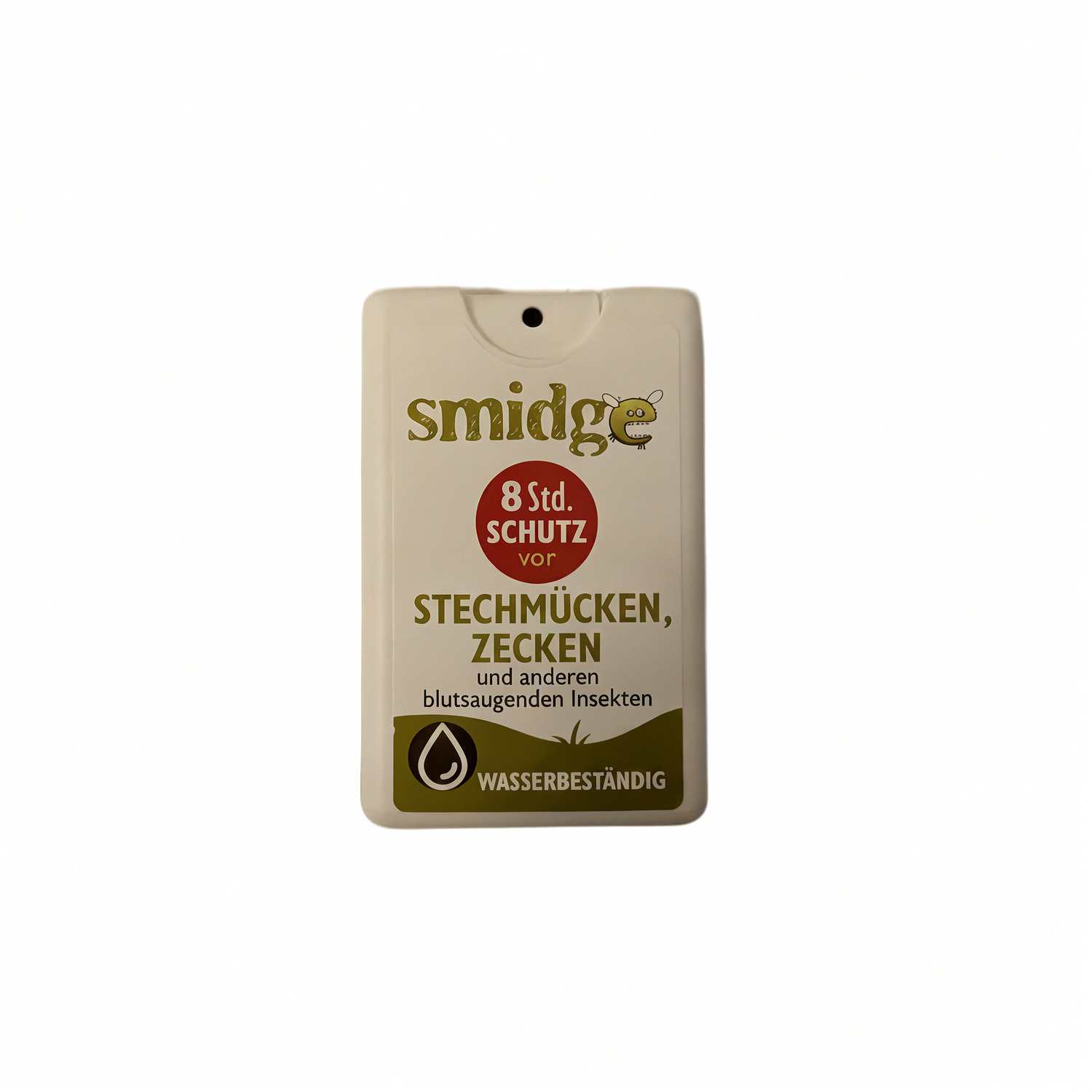 Smidge Insektenschutz-Spray 18 ml, Vorderseite mit 8 Stunden Schutz vor Stechmücken und Zecken