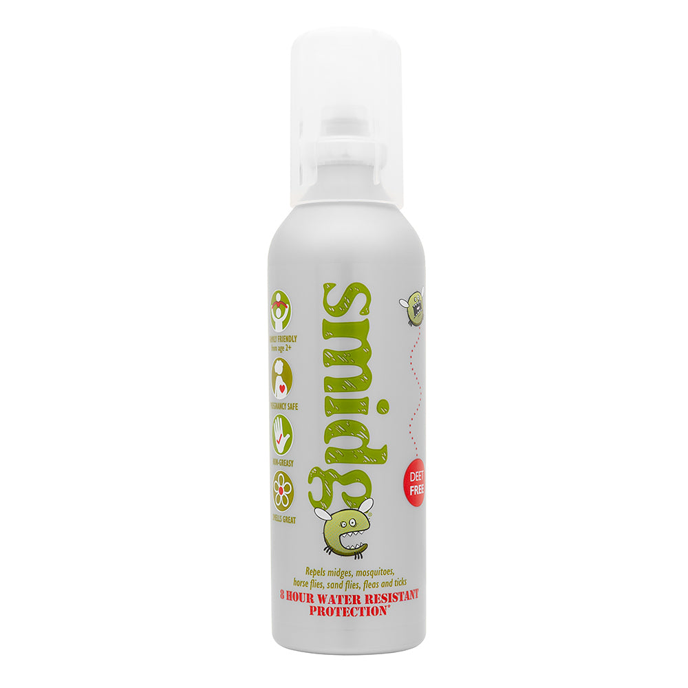 Smidge Insektenschutz-Spray 75 ml, DEET-frei, mit 20 % Saltidin (Icaridin), Pumpzerstäuber