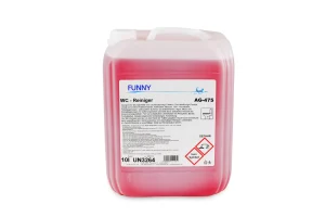 FUNNY WC-Reiniger dickflüssig im 10 Liter Kanister, AG-475, rote Reinigungsflüssigkeit