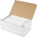 Geöffnete SEMY SOFT Spenderbox mit weißen Putztüchern