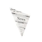 Spitztüten Pergamentersatz, fettdicht, Newsprint-Druck, 125 g
