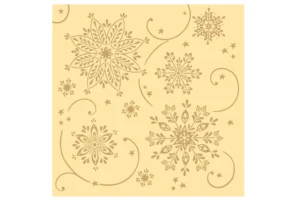 Mank Airlaid Weihnachtsservietten Cristal, creme