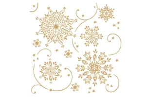Mank Airlaid Weihnachtsservietten Cristal, weiss