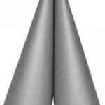Mank Airlaid Serviette Basic Silber 40x40 cm