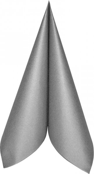Mank Airlaid Serviette Basic Silber 40x40 cm