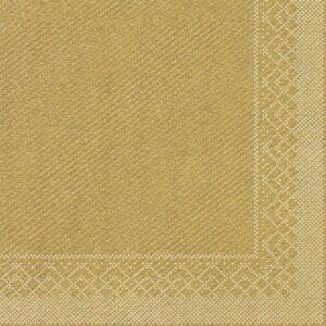 Mank Tissue Serviette Basic Gold 40x40 cm