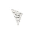 Spídtüten Pergamentersatz, fettdicht, Newsprint-Druck, 250 g