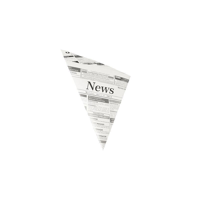 Spídtüten Pergamentersatz, fettdicht, Newsprint-Druck, 250 g